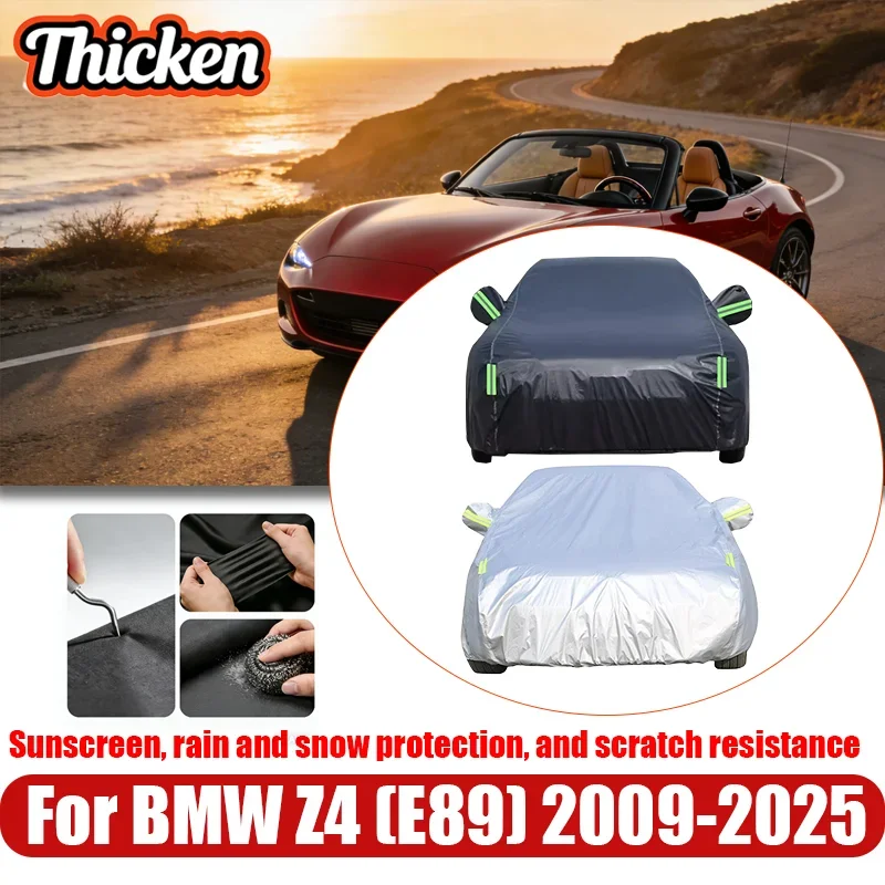 

Водонепроницаемый уличный чехол для автомобиля с защитой от солнца, дождя, снега и царапин, черный, для Mazda MX-5 MX5 Miata Roadster 1989-2025