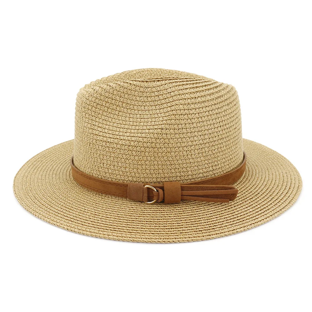Große Panama-Hüte in den Größen 59–60 cm, Sommer-Sonnenhüte für Damen und Herren, ideal für den Strand, UV-Schutz, Strohhut, Jazz-Hut, Trilby-Hut. – Detail 18