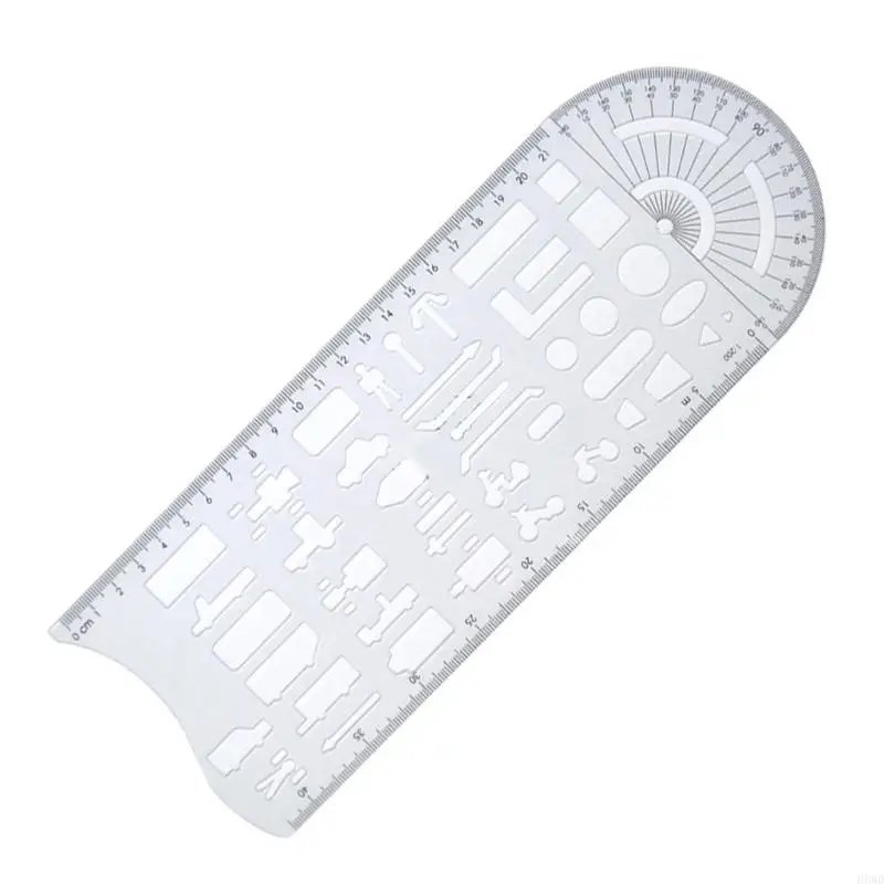 

Geometric Drawing Templates Accident Scene Stencils Geometric Measuring Rulers H8WD