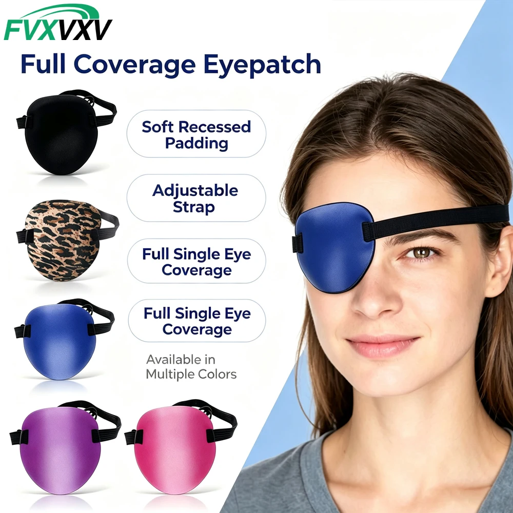 1PC Eye Patches for Adults and Kids,3D Adjustable Eyepatch for Right or Left Eye,One Eye Cover for Lazy Eye, Left or Right Eye