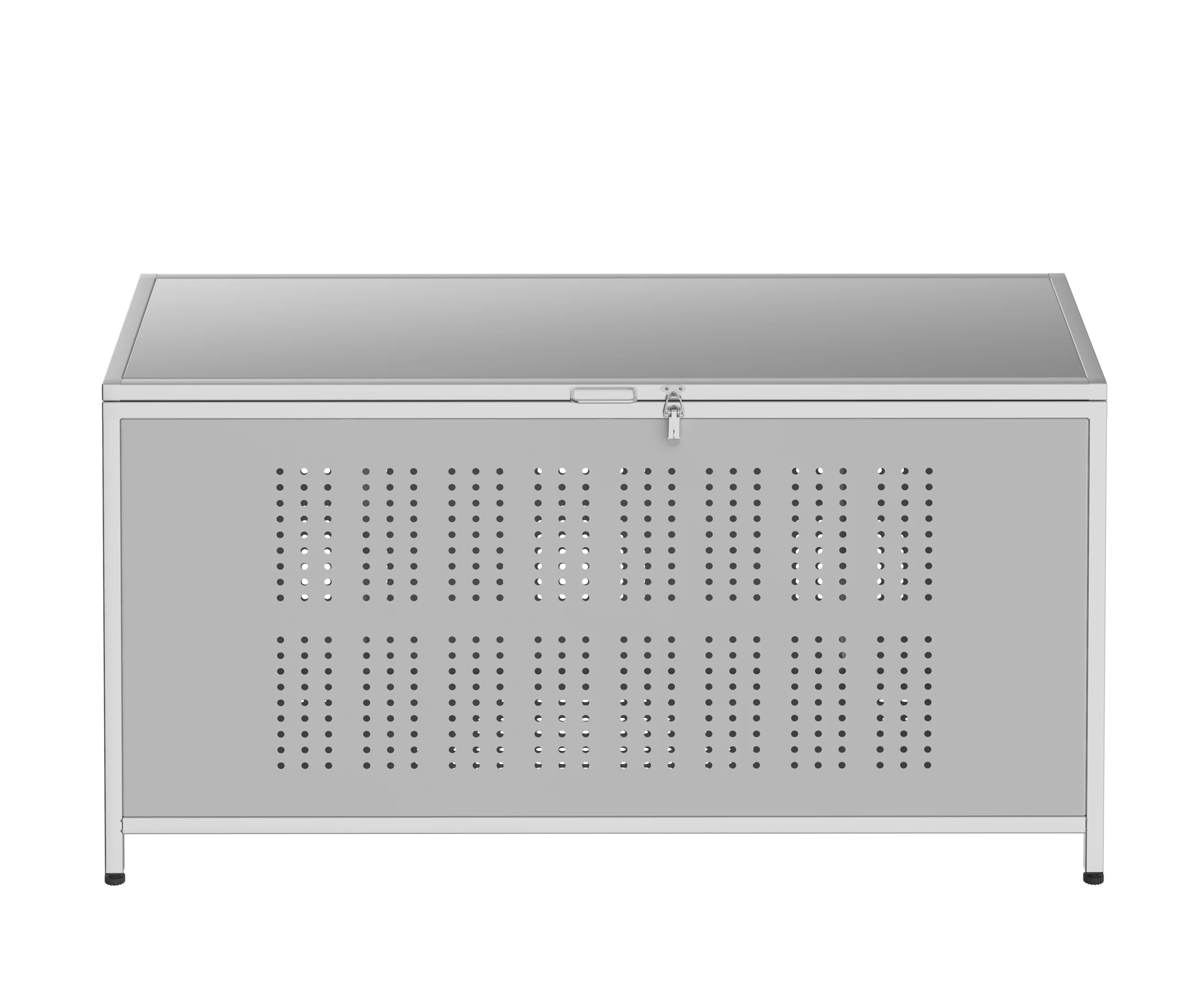 

New Trash Bin Outdoor Dumpster Stainless Steel Box Multi-Purpose Box with Lock