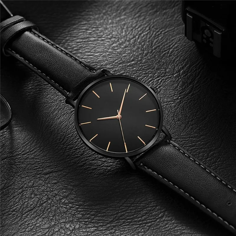Fashion Ultra Thin Men's Wristwatch Top Brand Simple Analog Quartz Watch for Man Casual Business Male Clock Gift montre homme