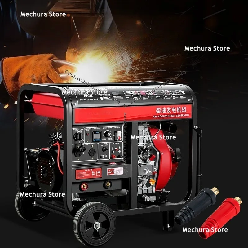 Diesel Welder Generator Combo – Single Phase 220V, Supports 2.5/3.2/4.0/5.0 Electrodes Continuous Welding Heavy Duty Power JT60