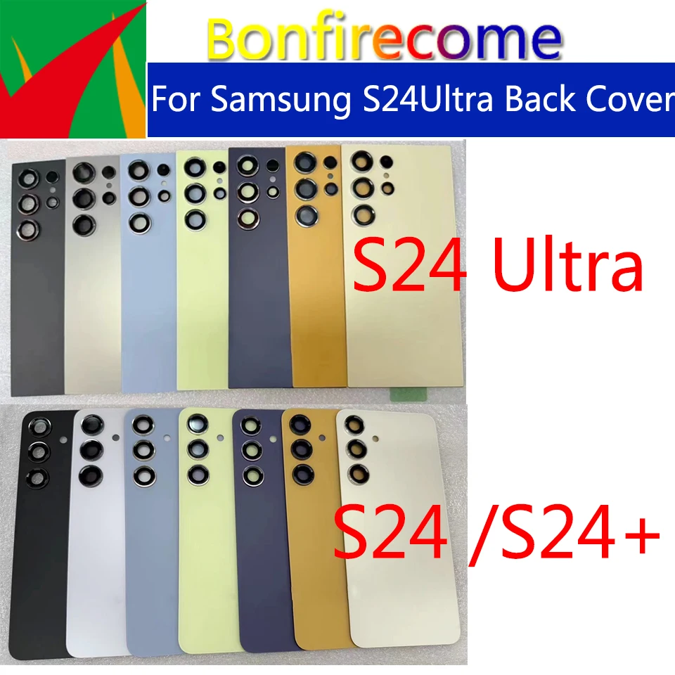 

10Pcs\Lot For Samsung Galaxy S23 S24 Plus Ultra S24+ Back Battery Cover Housing Case Replacement