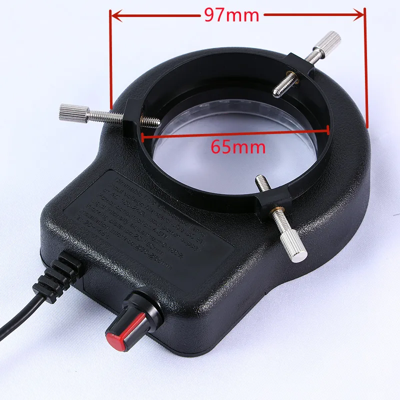 LED Ring Licht 1-100% Helligkeit Einstellbare Füllen Licht Für Trinokular Stereo Mikroskop Lupe Telefon Löten Reparatur Werkzeuge