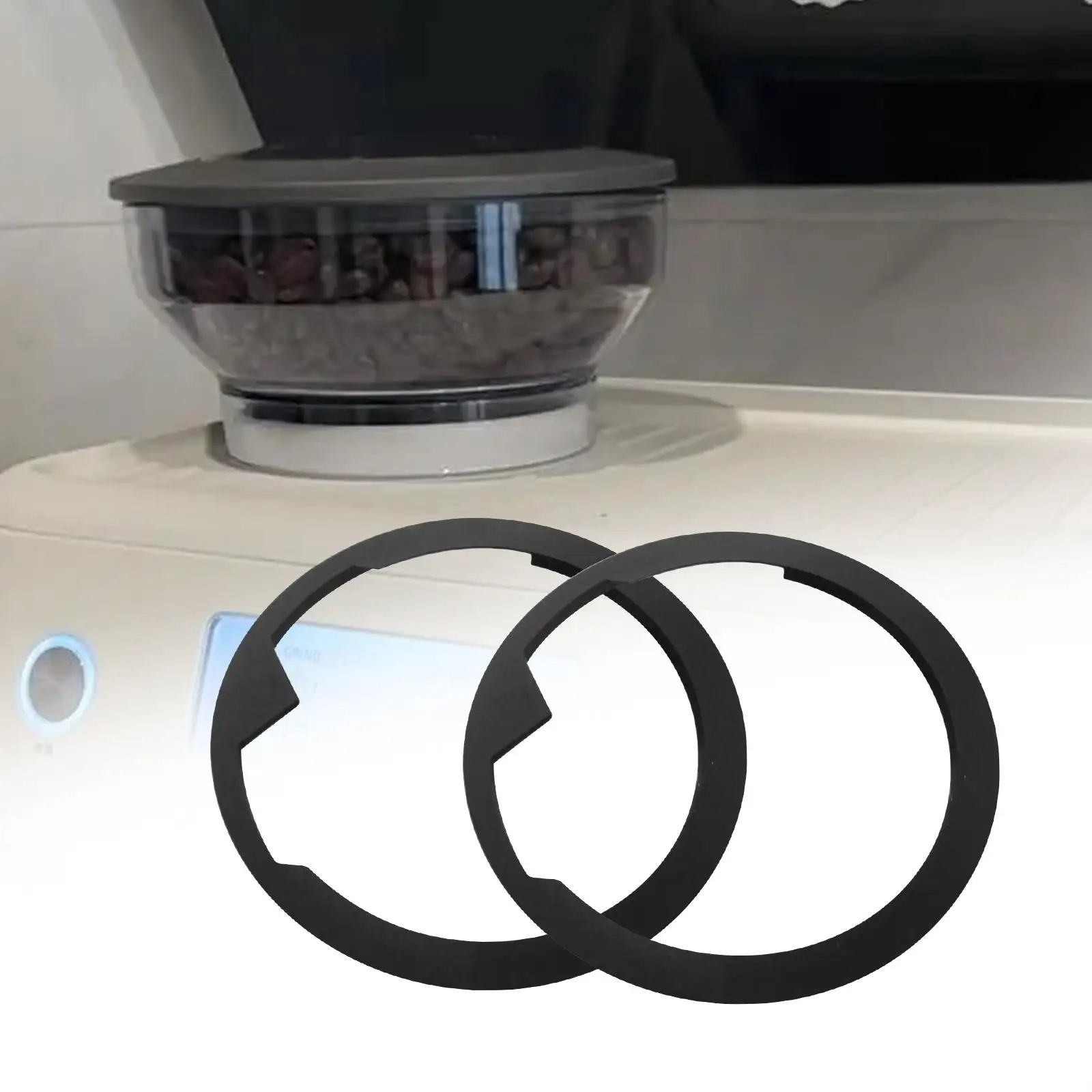 2-х шт. верхнее резиновое уплотнение заусенцев, многоразовые любители кофе для эспрессо-машины