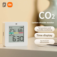 Xiaomi Miaomiaoce Air Quality Detector CO2 Temperature Humidity Time Four Effects in 1 Smart APP Control Vertical Type Sensor