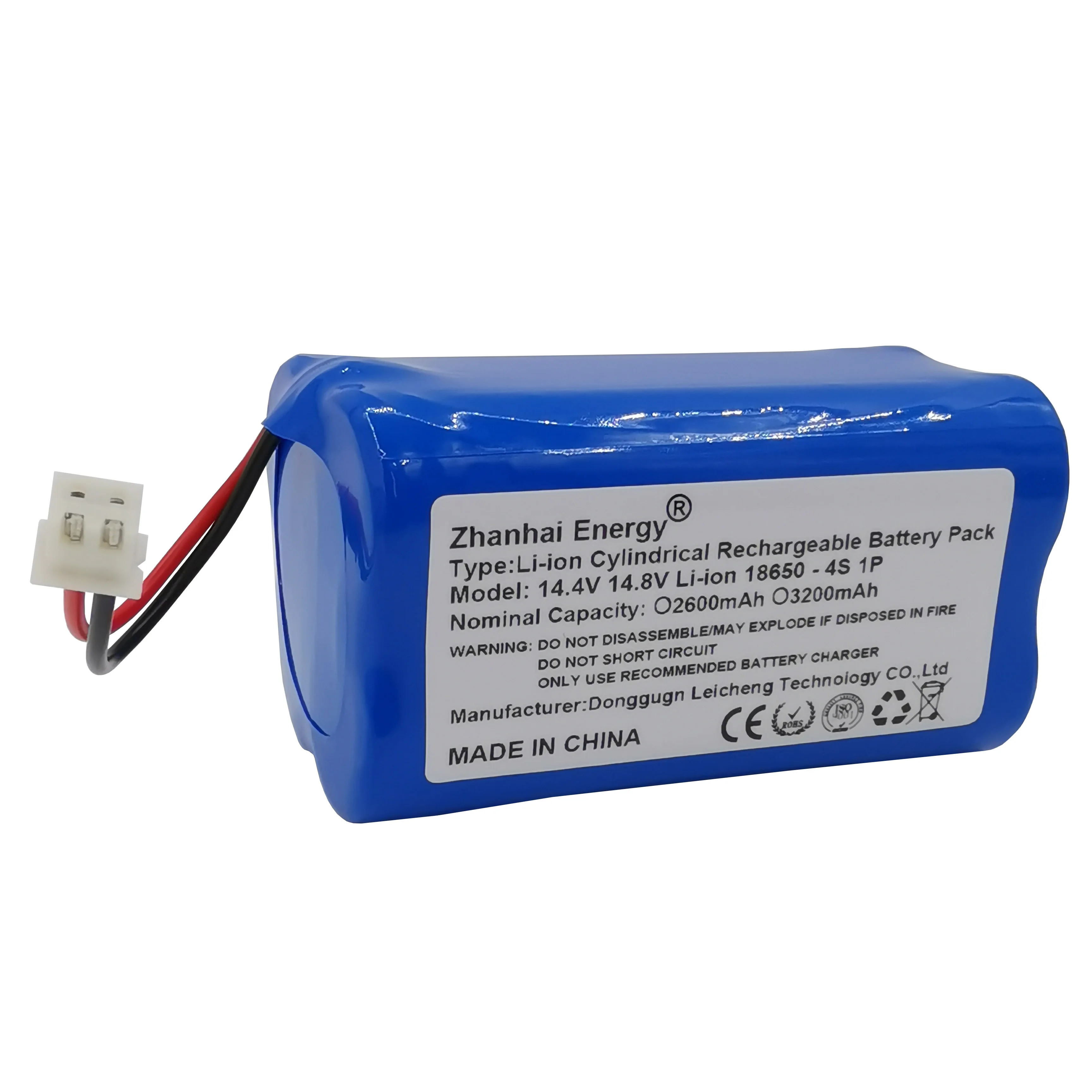 14.4V 14.8V 2600mAh 3200mAh 18650 batteria ricaricabile cilindrica agli ioni di litio 4S 1P per Robot aspirapolvere batteria di ricambio nuovo