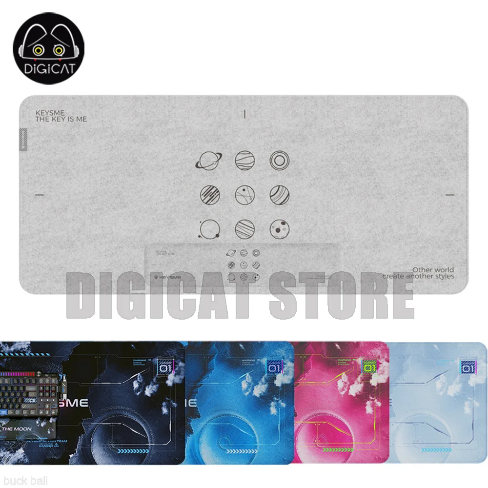 

KeysMe Mousepad For Keyboard Mouse Pad Gamer Esports Elements Silicone Anti-slip Mice Pad Desktop Computer Laptop Accessories