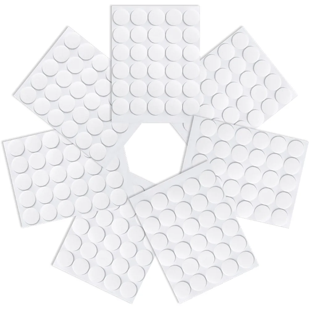 

7 Sheets Double Sided Tape Stickers Acrylic Adhesive Dots Clear Removable Photo Wall Decorations Paint Safe Sticky
