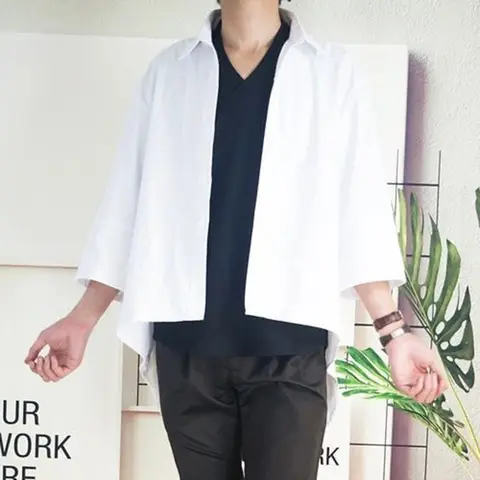 10 best sales asymmetriska herrskjortor - №1