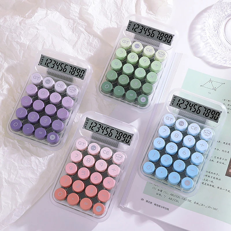 Calculator Office Commercial Transparent Dopamine Gradient Color Computer Cute High Appearance Level Calculator