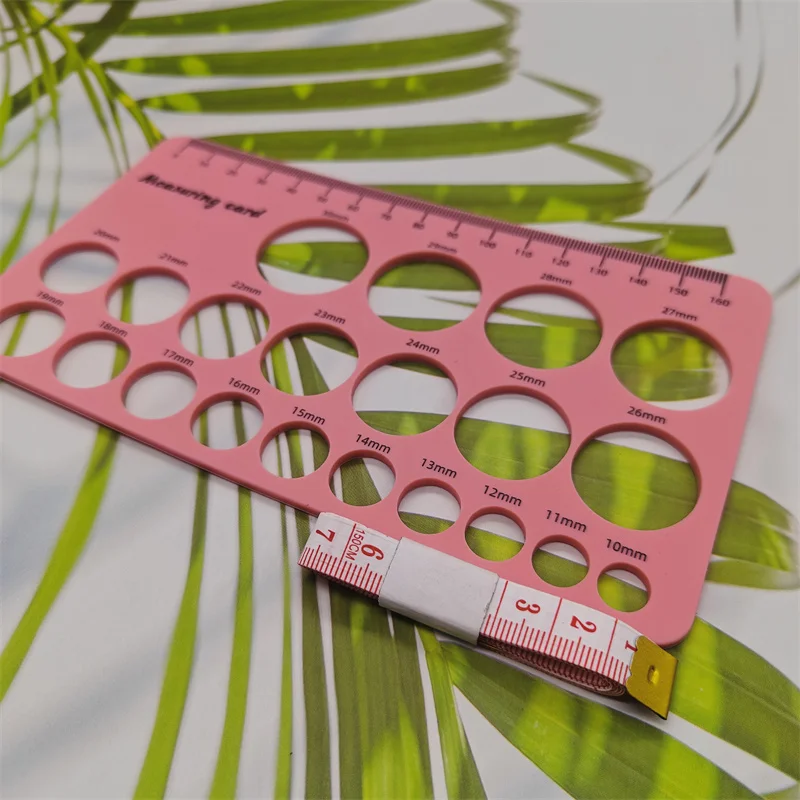 Pacifier Measuring Ruler Non-stick Breast Pump Circle Ruler 18x10cm Silicone Measuring Tools Nipple Diameter Odorless