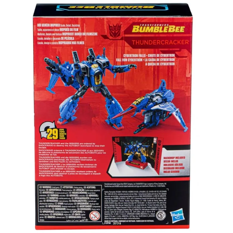 

New Original Hasbro Transformers Toy SS Studio SeriesSS89 SS-89 Thundercracker BB Voyager V-Class Action Figure Model Toys Gift