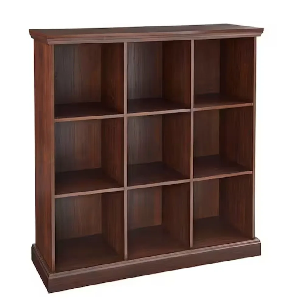 

9-Cube Storage Organizer, 39.09 in. H x 37.44 in. W x 12.52 in. D Brown Wood Look 9-Cube Organizer