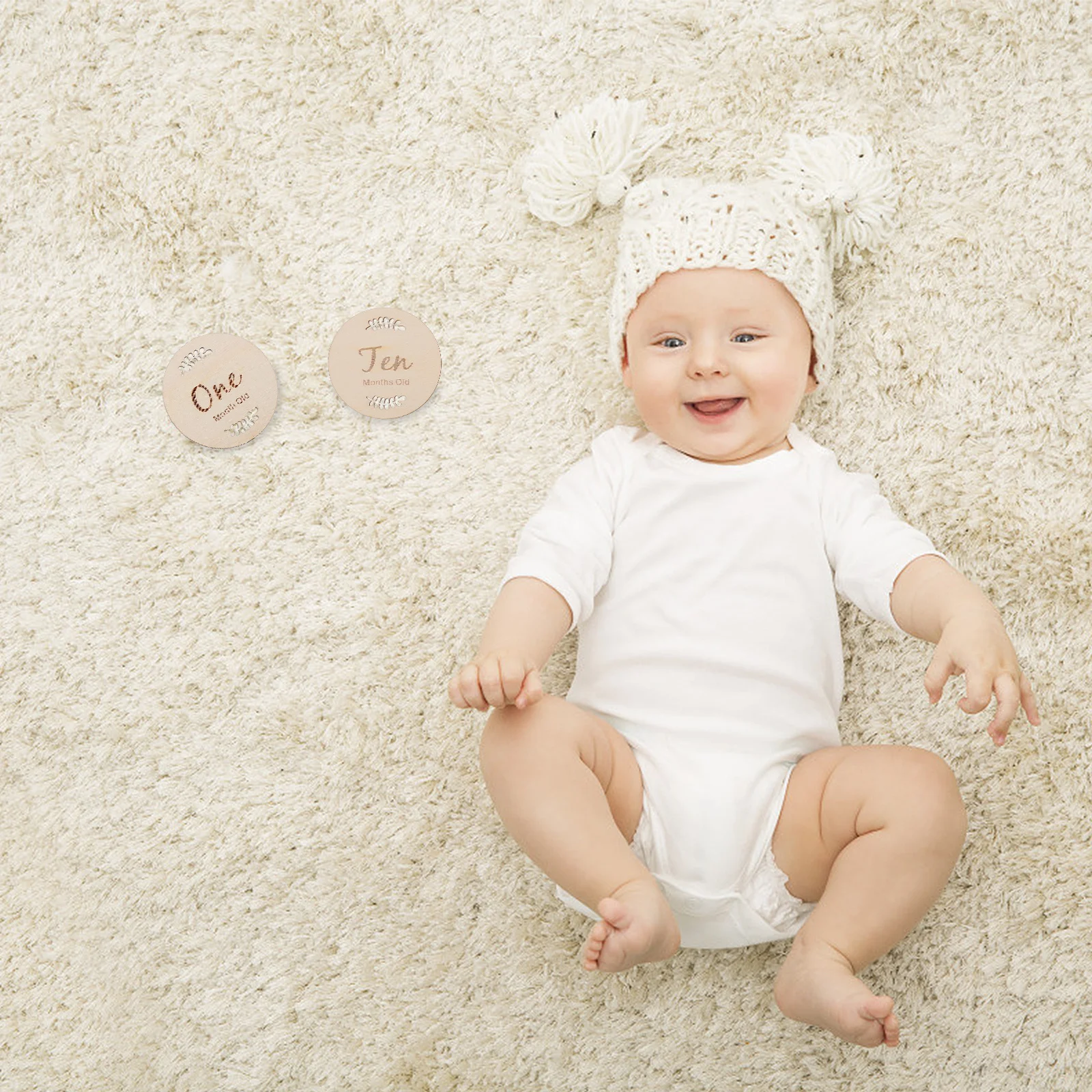 

12 шт. детские памятные открытки, веха, ежемесячный подарок на память, знаки возраста, реквизит для фотосессии