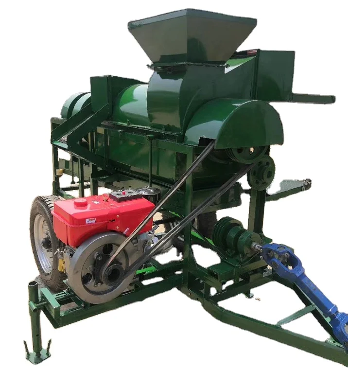 

Multifunction Rice Wheat Soybeans Corn Sorghum Rapeseed 12 HP Diesel Engine Threshing Machine With PTO