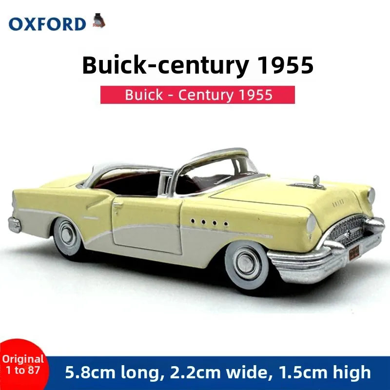 Modelo de Auto Clásico de Aleación Fundida a Presión OXFORD Escala 1:87 Buick Century 1955, Juguete Coleccionable, Regalo, Souvenir, Adorno de Exhibición