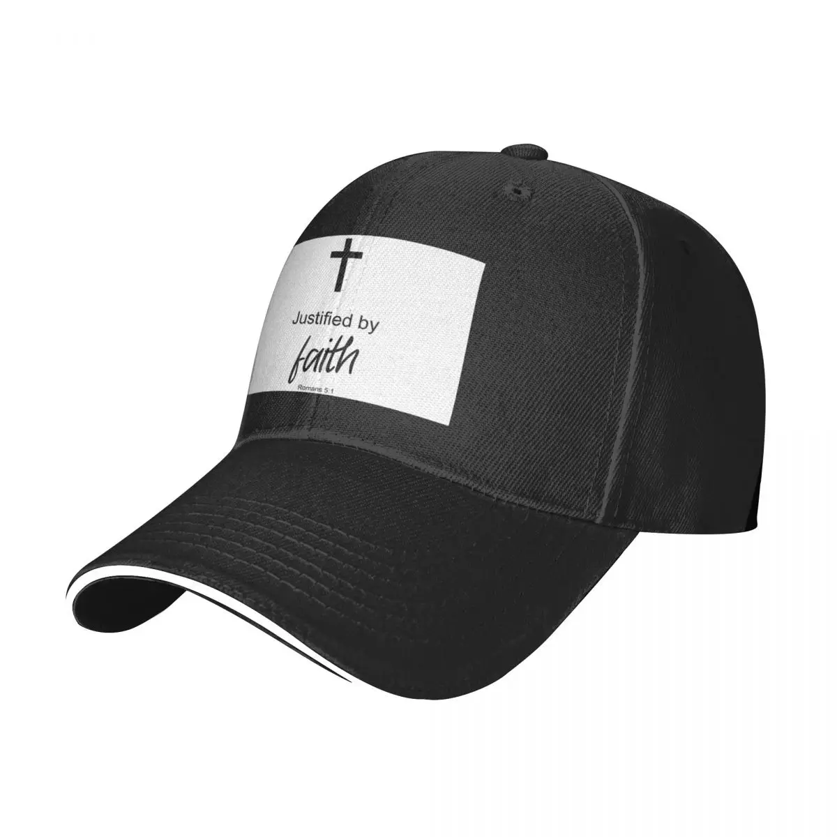 Justified by faith - Romans 5:1 Baseball Cap Anime Hat Baseball Cap Sports Cap Women's Hats Men's