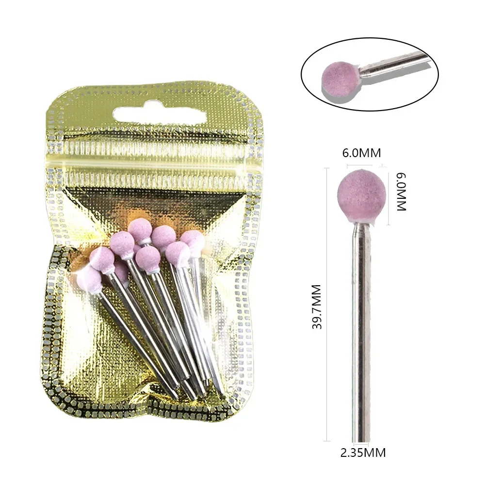 10 stücke Diamant Fräser Nagel Bohrer Set Für Maniküre Zubehör Pediküre Elektrische Maschine Nagel Bit Pinsel Grat Werkzeuge