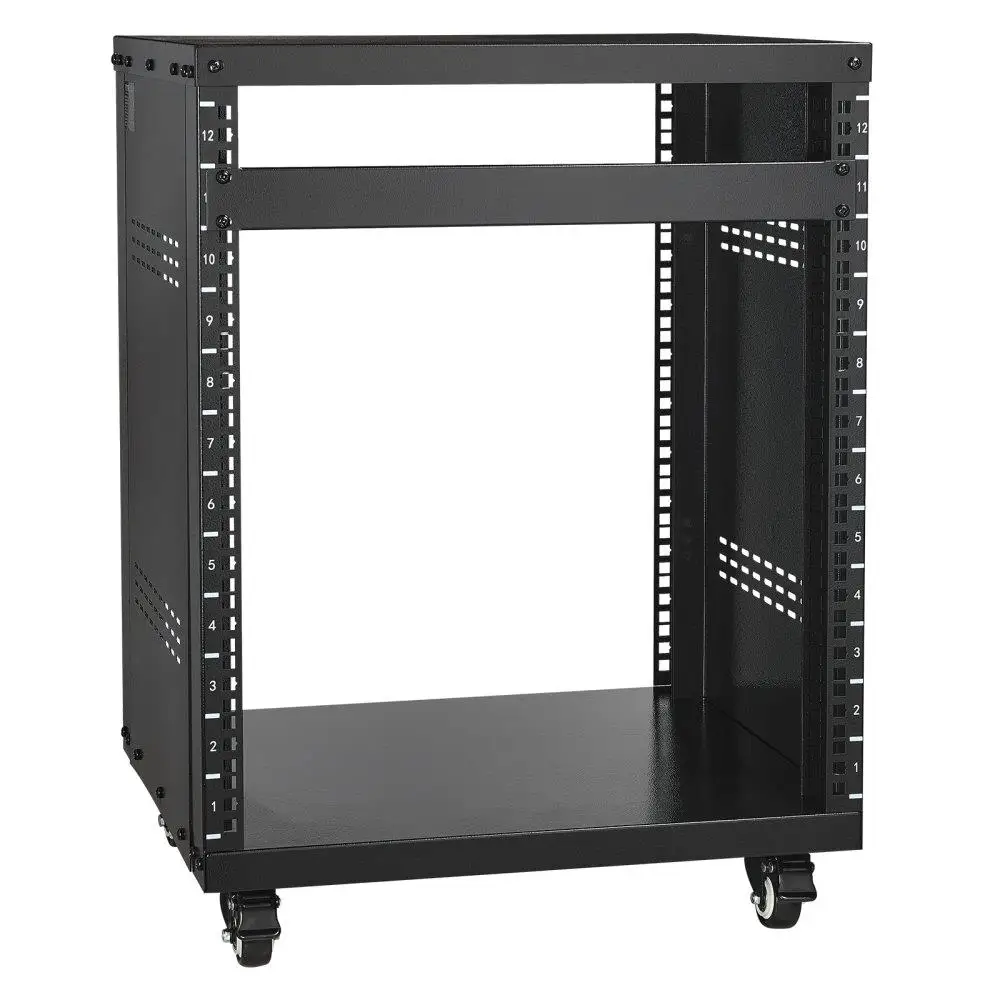 

12U Heavy Duty AV Rack Stand 500LB Capacity Network Stereo Professional Studio Rack