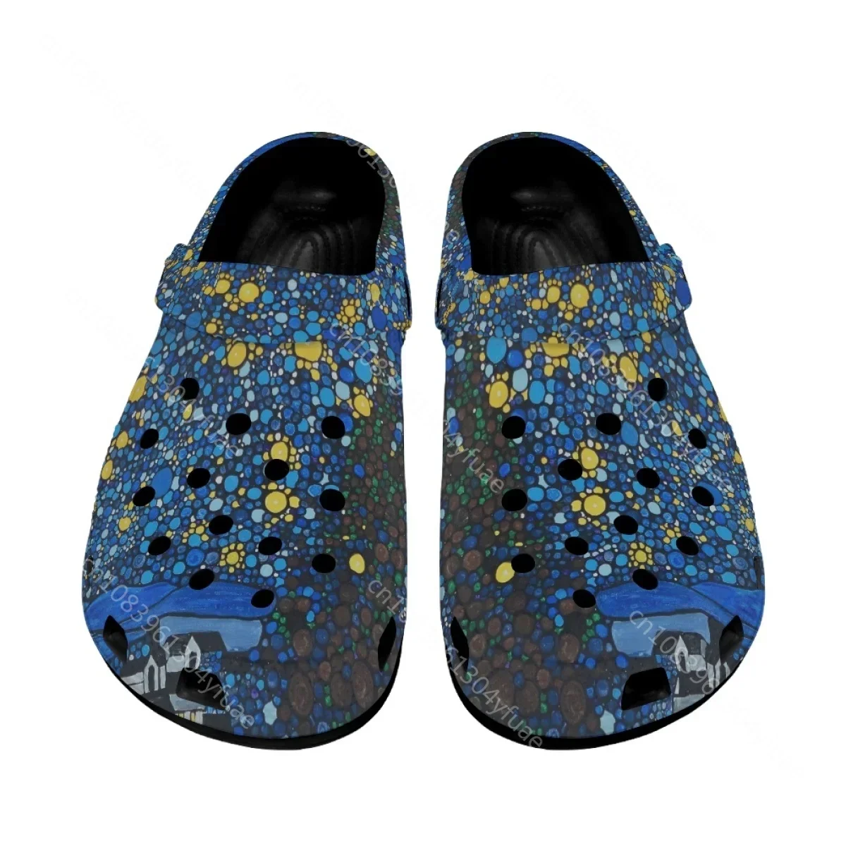 Sandals Women 2023 Van gogh Oil Painting Brand Designer Lightweight Casual Slippers for Indoor/Home/Bathroom Flats Clogs Woman