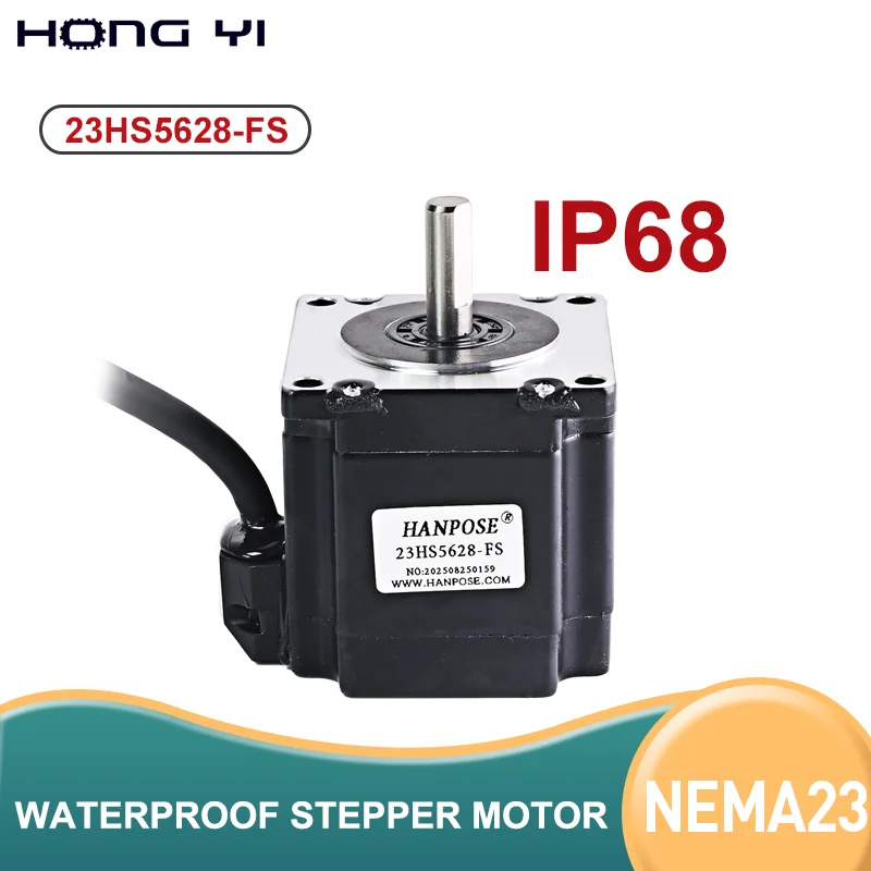 1PCS captive 4-lead 23HS5628-FS IP68 56mm  motor 2.8A 1.26N.M for Motor in automatic feeder Nema23 Step Motor Waterproof motor