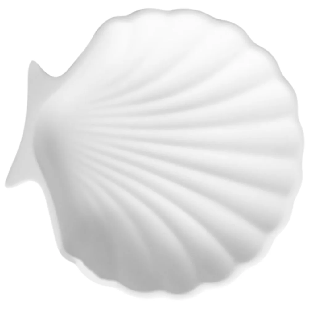 Tray Shell Jewelry Plate Engagement Ring Dish for Vanity Key Entryway Table White Small Trays