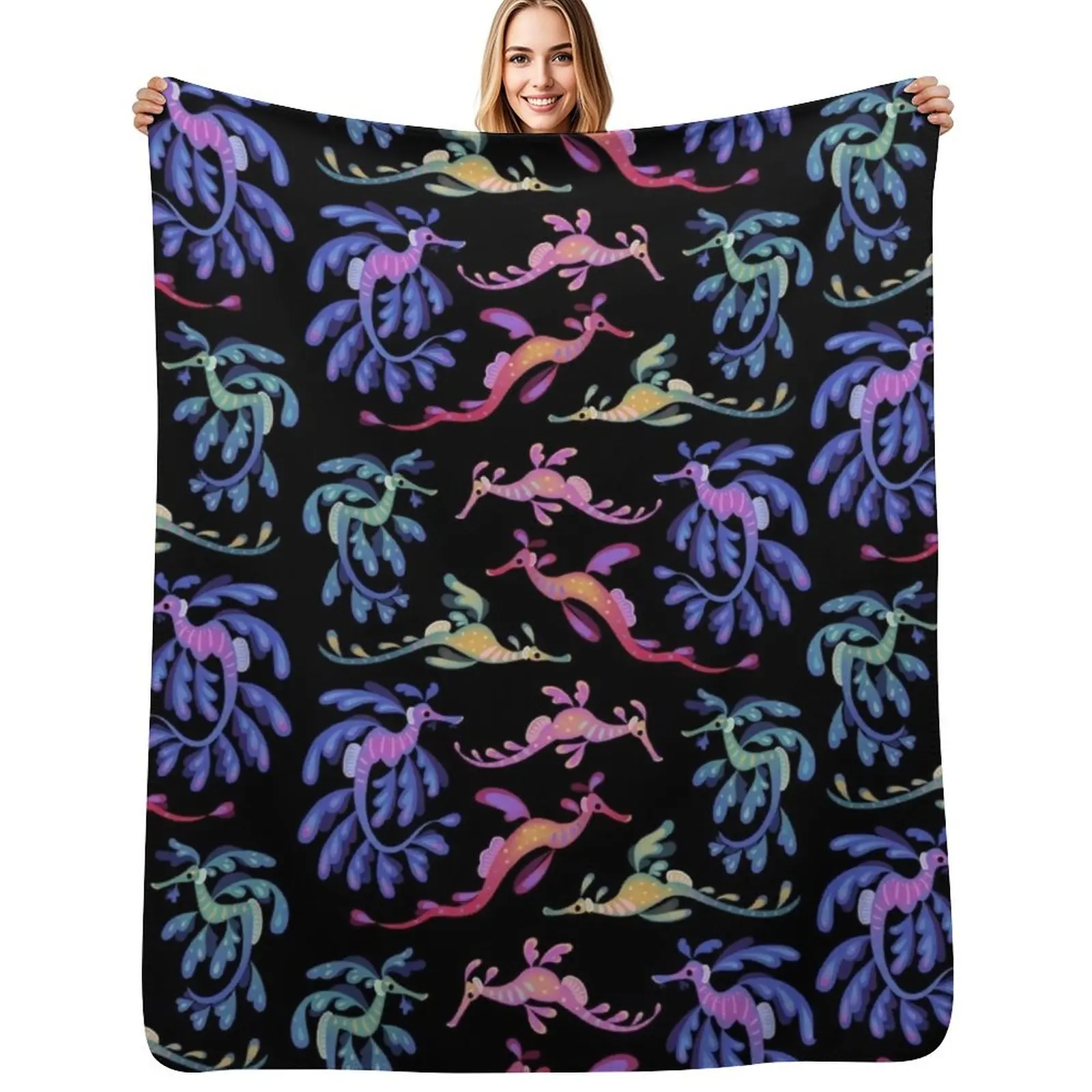 

Sea dragons Throw Blanket Single for babies heavy to sleep Furrys Blankets