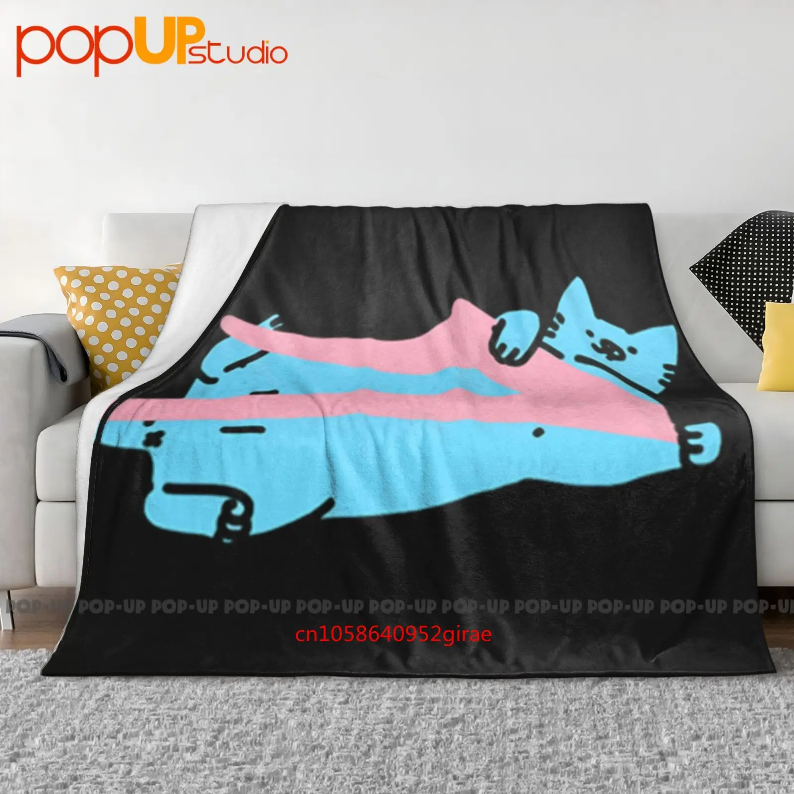 Lakai X Leon Karssen Lazy Cat بطانية فائقة النعومة لحاف غطاء أريكة شتوي أغطية سرير #1