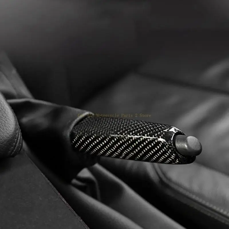 

For E90 E92 F30 Carbon Fiber Car Handbrake Grips Cover Fancy Interior Accessory