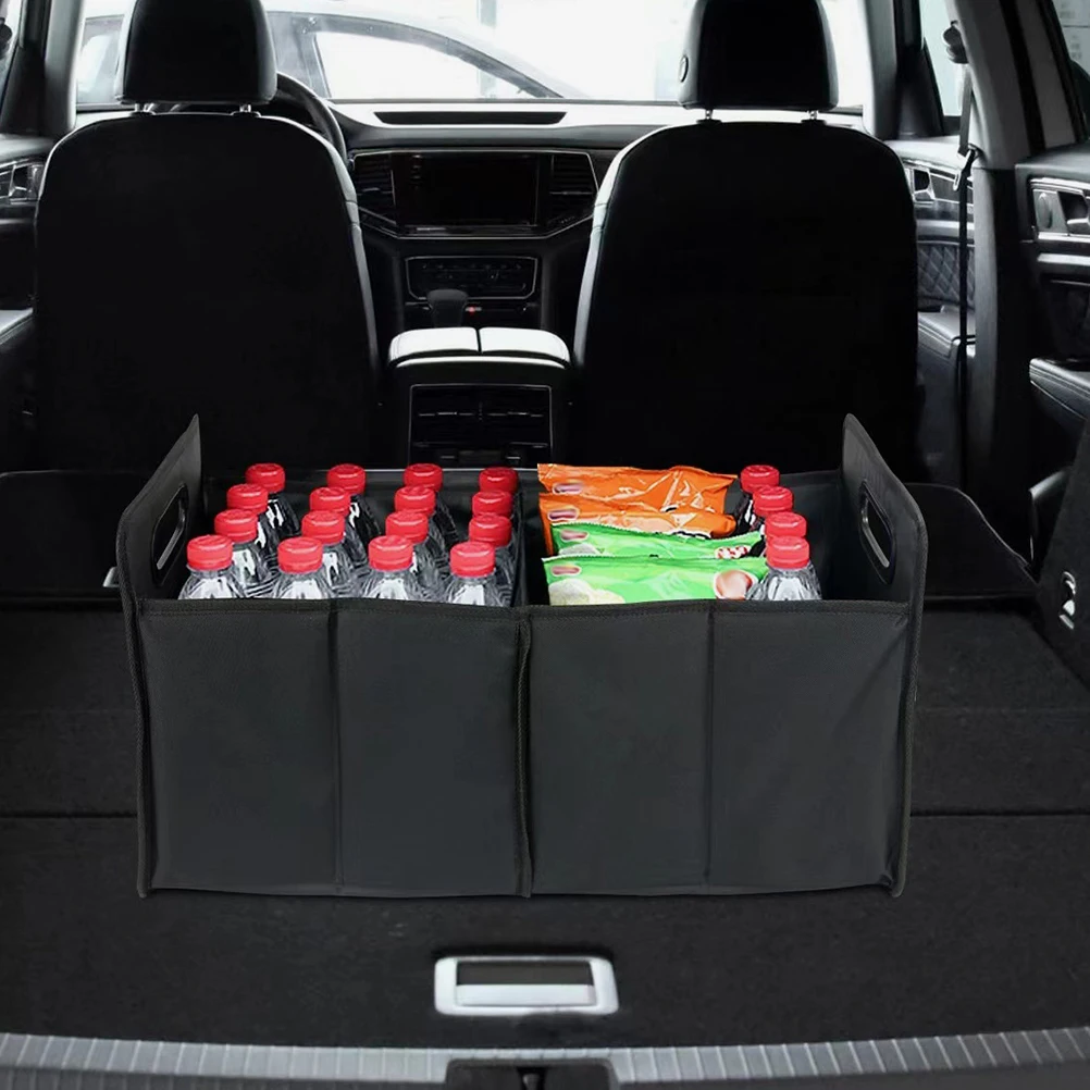 

Foldable Storage Box Suv Cargo Organizer Durable Oxford Cloth Spacious Design Space-Saving Trunk Storage For Car Home Use