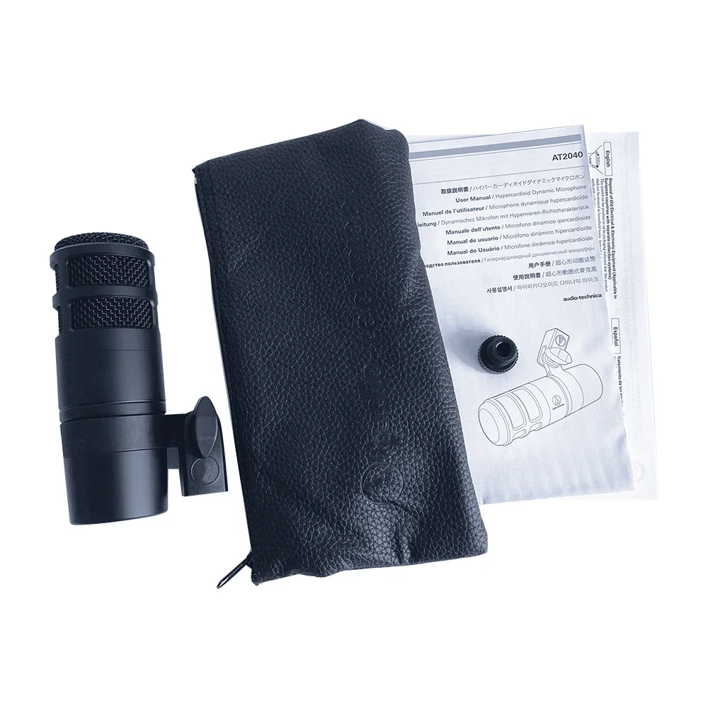 

AT2040 Hypercardioid Dynamic Microphone With Pop Filter And Shock Mount For Studio Recording, Podcasting, And Streaming
