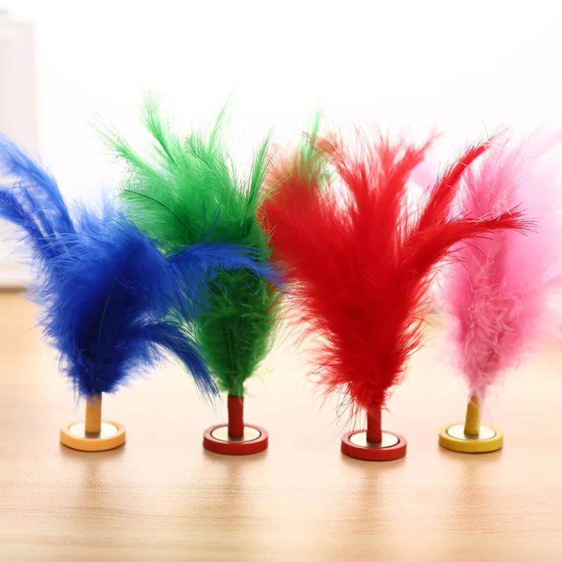 

1 Pcs Colorful Turkey Feather Shuttlecock Feather Shuttlecock Kick Children's Outdoor Shuttlecock Fitness Entertainment Toys