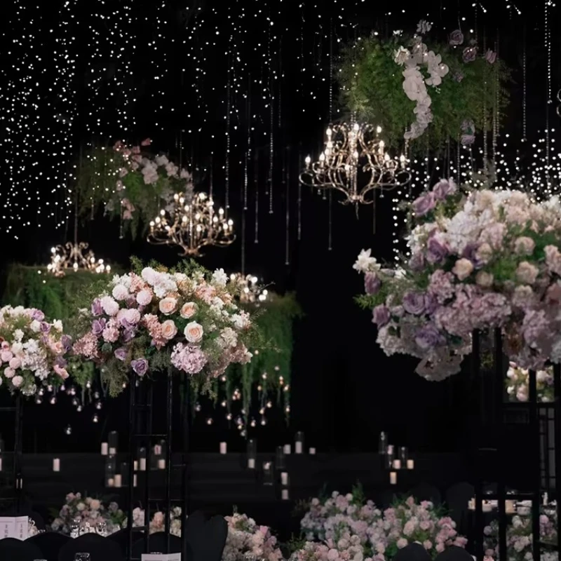 

High Quality Design Crystal Chandelier Lighting Decoration Shop Villa Wedding Hall Acrylic Modern LED Pendant Lamp