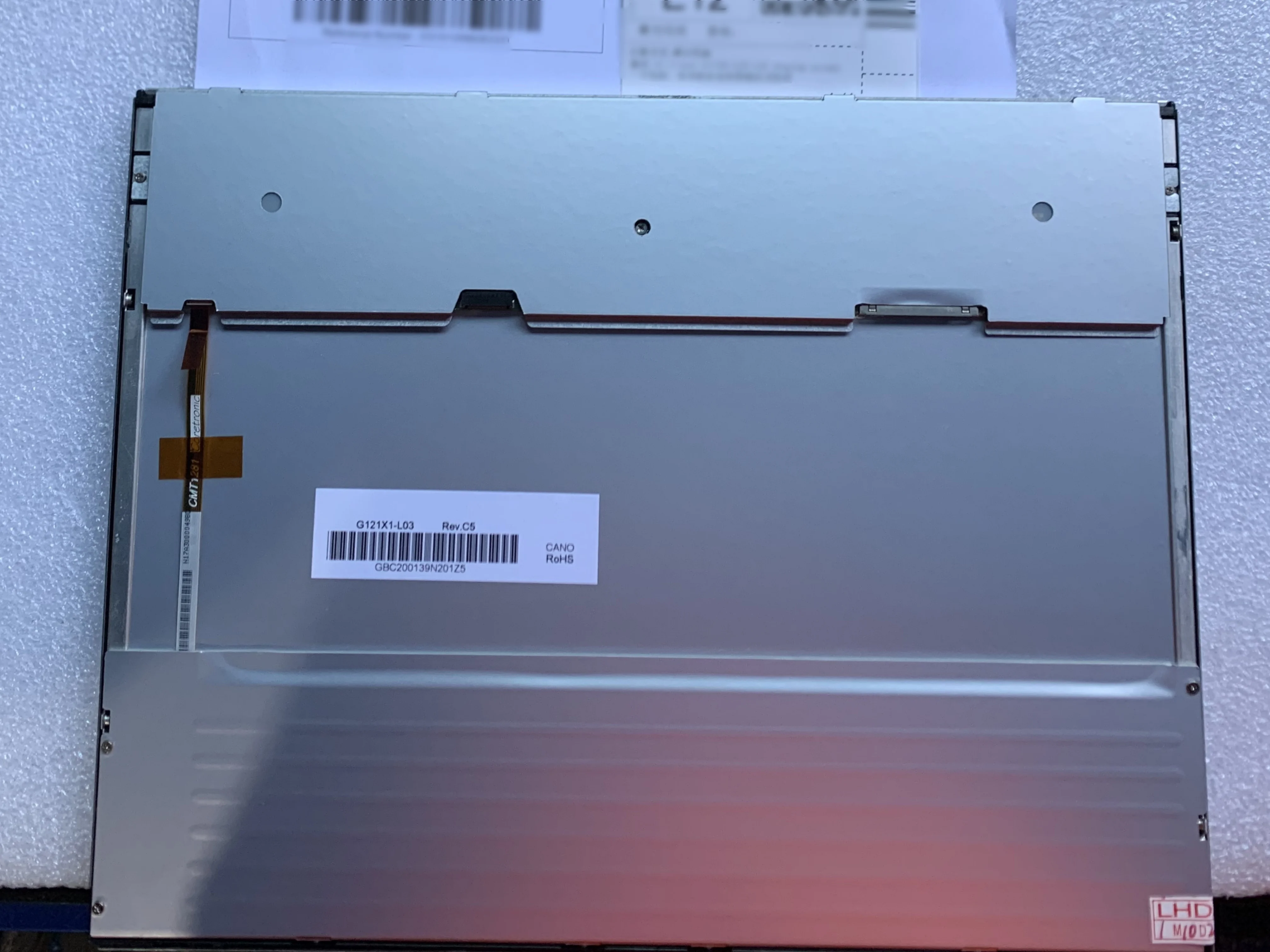 Painel de tela LCD G121X1-L03 de 12,1 polegadas