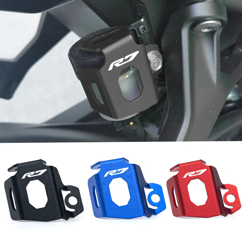 

For Yamaha YZF R7 YZFR7 YZF-R7 2021-2023 2024 Motorcycle CNC Aluminum Alloy Rear Brake Fluid Cover Protective Cover Accessories