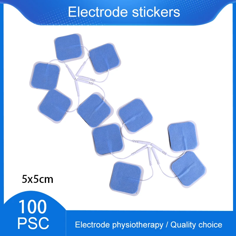 100pcs Electrode Pads EMS Electrode Patch Nerve Muscle Stimulator Silicone Gel Acupuncture Patche Physiotherapy Tens Machines