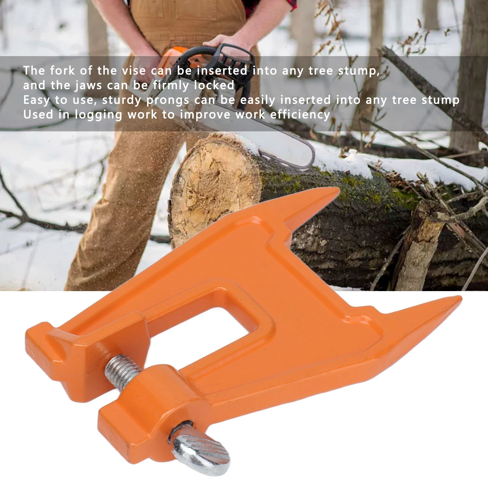 Chain Filing Vise Compact Lightweight Chainsaw Filing Stump Vise Good Fixability Small Portable for Logging