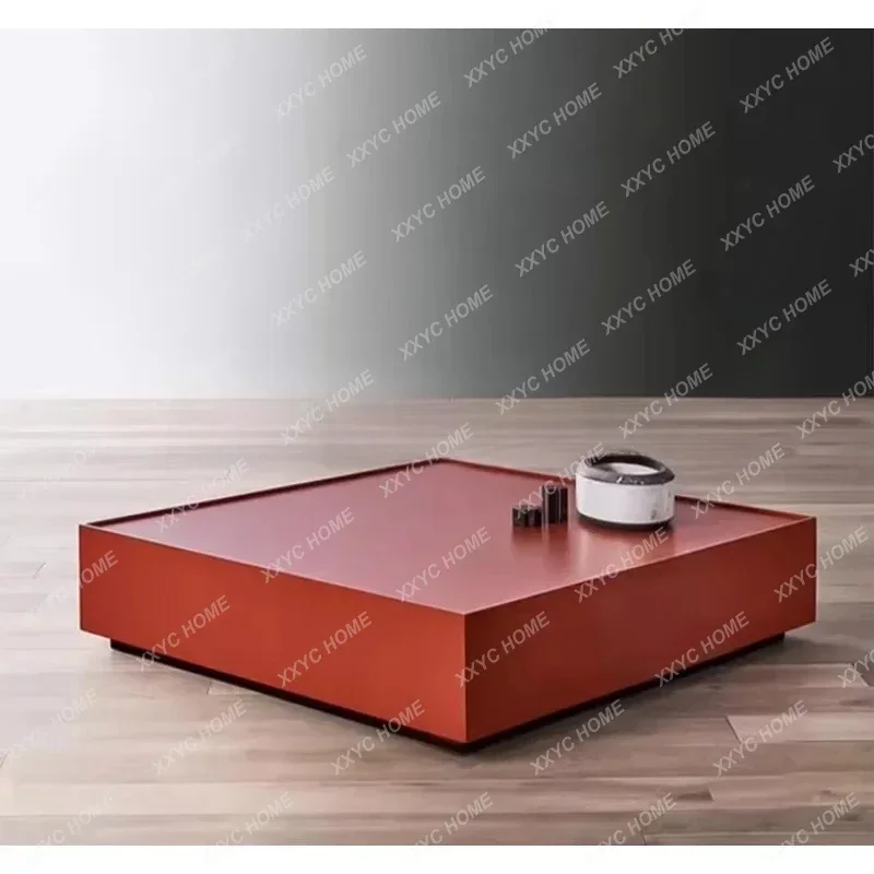 A Simple Modern Personalized Paint Coffee Table Nordic Small Apartment Square Style Simple