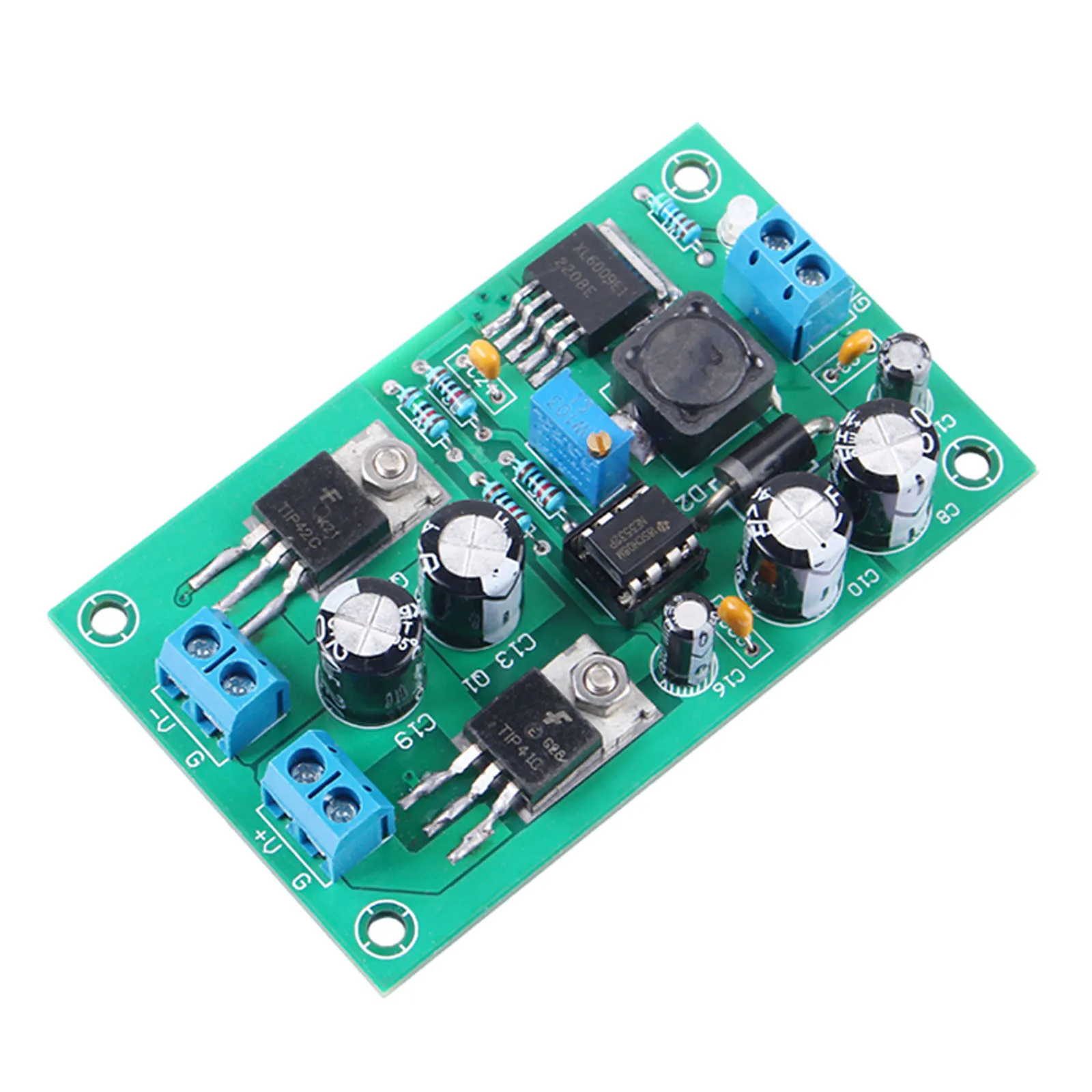 XL6009 Adjustable Buck-boost Power Module, 5V9V12V15V18 One-to-two Positive and Negative Voltage Regulated Outputs