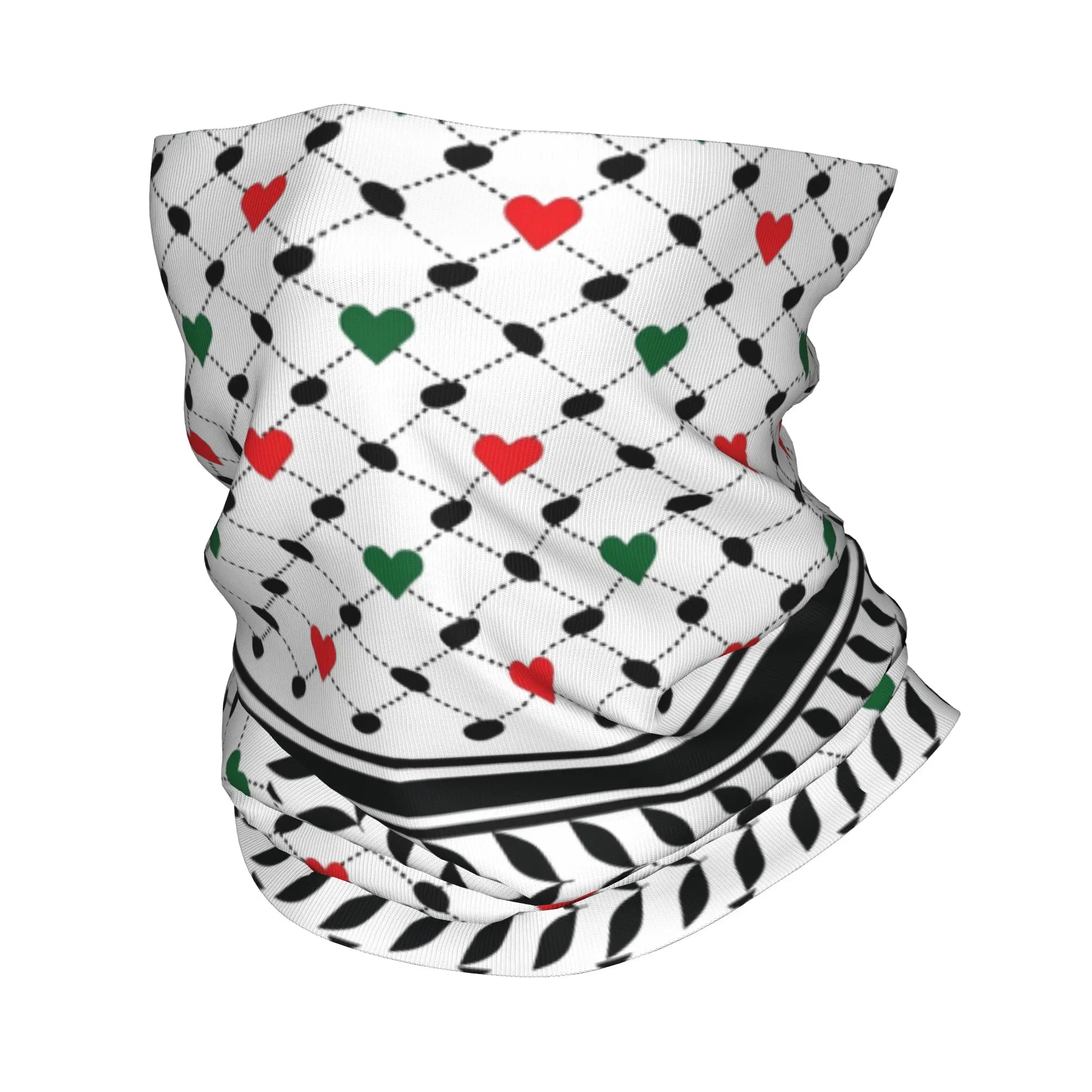 Pañuelo Palestino Keffiyeh, Cubrecuello, Pasamontañas Estampado, Máscara Facial, Bufanda, Gorro Cálido para Correr, para Hombre y Mujer