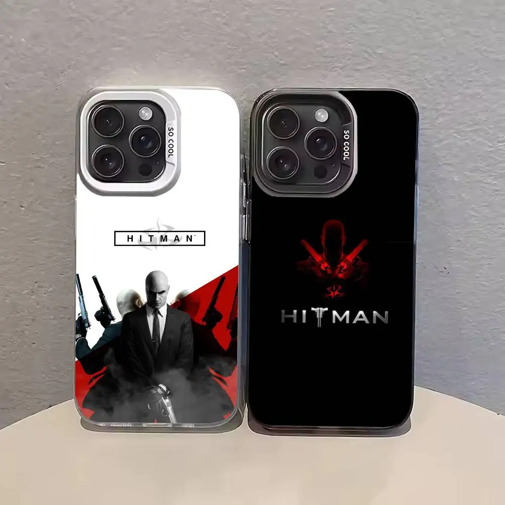 

Game H-Hitman Phone Case Color Silver Shell For IPhone 17 16 15 14 13 12 11 Pro Max Plus