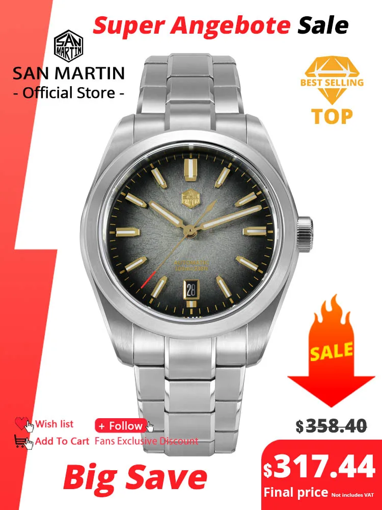 

San Martin 36/39/42 мм SN0144 JianZhan циферблат Gada часы Miyota 9015 оригинальный дизайн мужские роскошные деловые автоматические механические часы