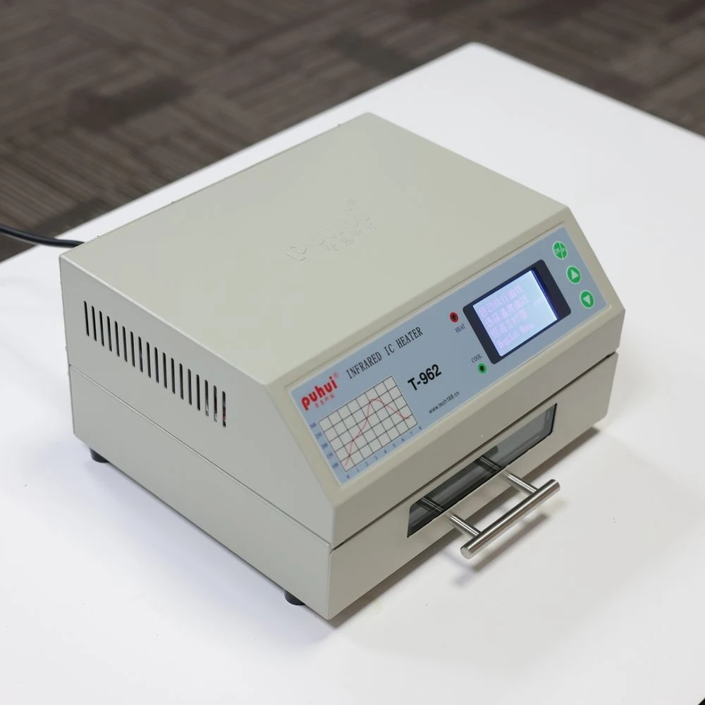 Image of PUHUI T-962 Infrarot-IC-Heizung T962 Desktop-Reflow-Lötofen BGA SMD SMT Rework Station T962 Reflow-Wave-Ofen