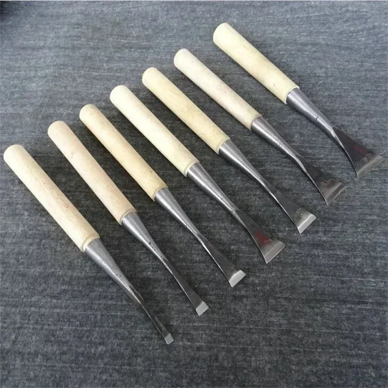 Picture 4: 1pc 5mm-50mm Wood Carving Hand Chisel Tool Professional Woodworking Carpentry Gouges Wood Carving Chisels with Wood Handles