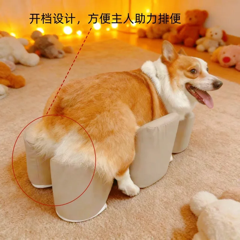 Dog Rehabilitation Support Stool Non Slip Joint Care Mat For Senior Disabled Pets Post Surgery Recovery And Sofa Access Help