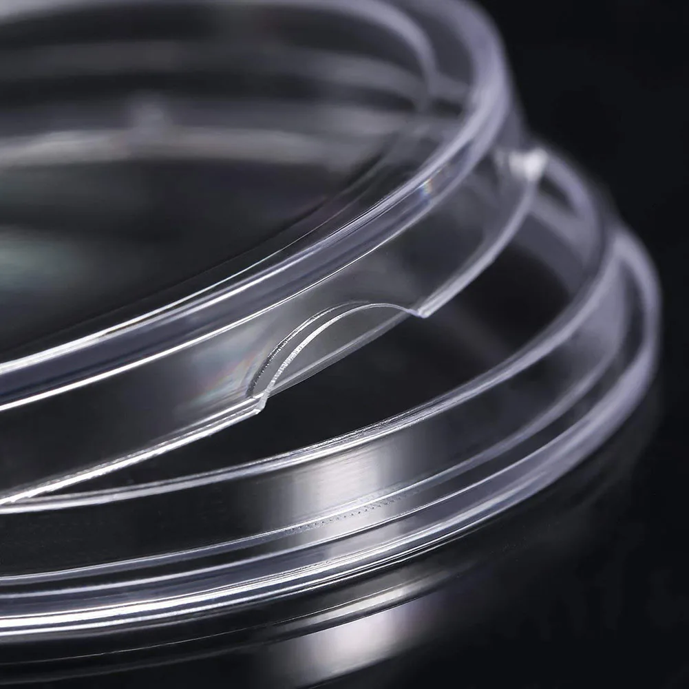 100 Clear Coin Storage Capsules Plastic Cases for 30mm Double Shell Flat Design for Unobstructed Front Back View