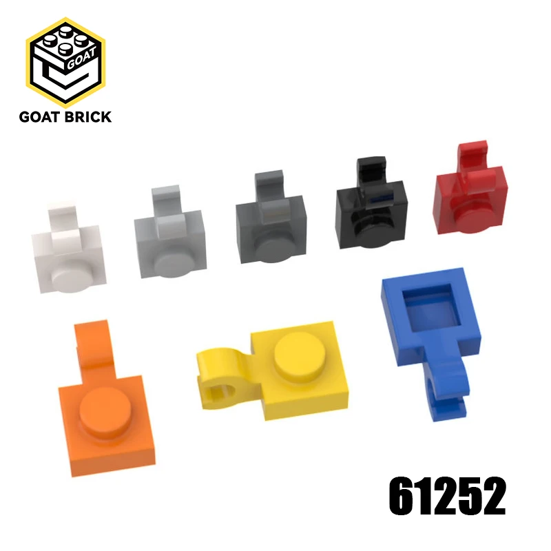 

10 шт. детали MOC 61252 специальная пластина 1x1 с зажимом 6019 совместимые кирпичи DIY сборка строительных блоков частицы детская игрушка для мозга