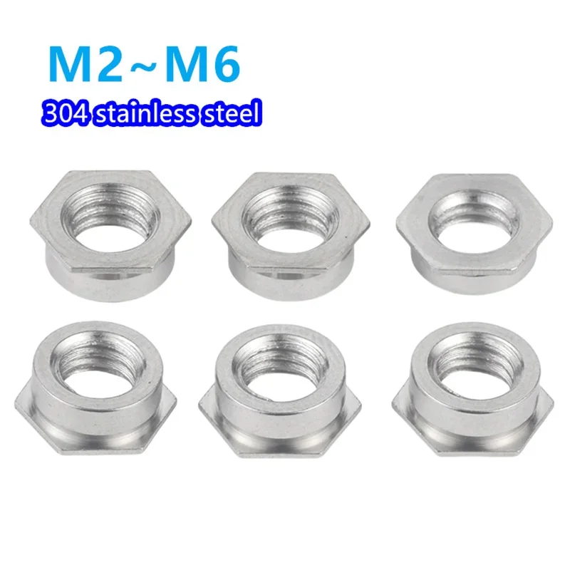 M2 M2.5 M3 M4 M5 M6 Self Clinching Flush Nut , 304 Stainless Steel Flush Nuts , Pem Unified Self-clinching Insert Nut